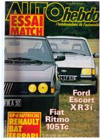 Auto Hebdo nr 382 - 08/83 - Ford Escort XR3i, Fiat Ritmo 105, Utilisé, Enlèvement ou Envoi, Ford, Collectif