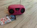 Roze mini radio + twee cd's, Ophalen of Verzenden, Zo goed als nieuw, Radio