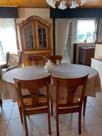 Tafel plus stoelen, Huis en Inrichting, Ophalen, Zo goed als nieuw, Vier personen, Ovaal