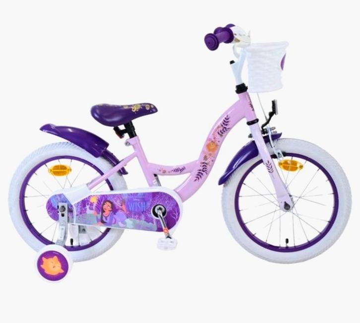 Disney Wish 16 inch kinderfiets, Fietsen en Brommers, Fietsen | Kinderfietsjes, Zijwieltjes, Ophalen