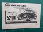 Volkswagen - publicité papier - 1949, Autres types, Utilisé, Enlèvement ou Envoi