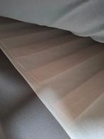 Sommier tapissier à lattes avec pieds + matelas (160 x 200), Tissu, Enlèvement, 200 cm, Blanc