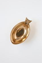 Vintage messing schaaltje met vlinder, Ophalen of Verzenden