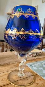 Superbe vase en verre bleu cobalt – Hauteur 33 cm, Ophalen
