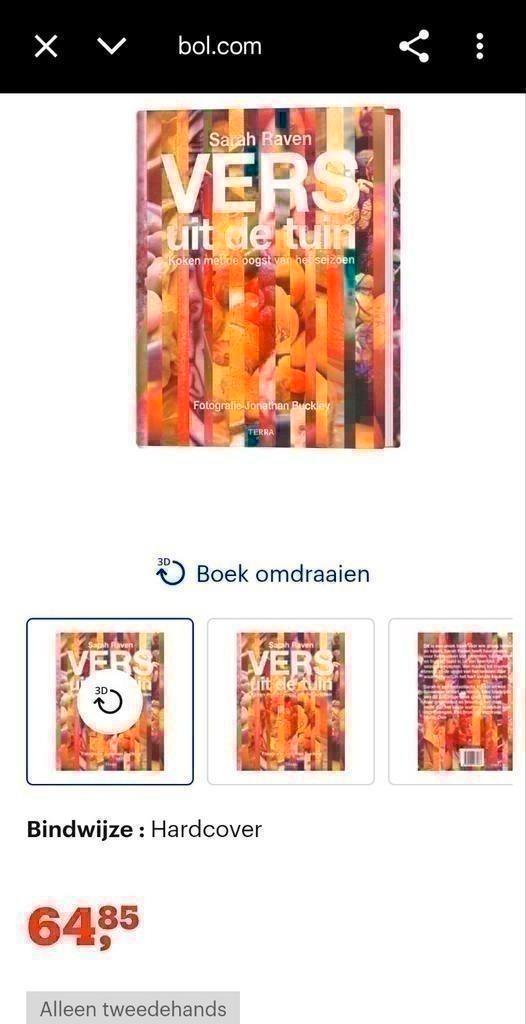 Vers uit de tuin (kookboek), Boeken, Kookboeken, Zo goed als nieuw, Ophalen of Verzenden