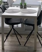 klein wit tafeltje, Huis en Inrichting, Tafels | Eettafels, 50 tot 100 cm, Overige materialen, Zo goed als nieuw, Tot twee personen