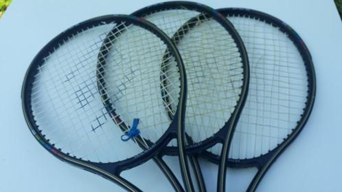 Lot de 3 raquettes de tennis pro collector, Sport en Fitness, Tennis, Zo goed als nieuw, Racket, Overige merken, L4, Ophalen