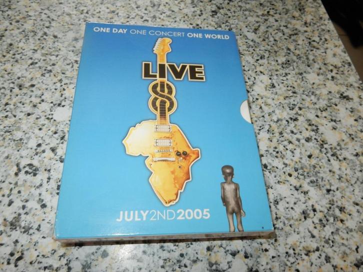 nr.1777- Dvd: live 8 - concert july 2005, Cd's en Dvd's, Dvd's | Muziek en Concerten, Zo goed als nieuw, Muziek en Concerten, Ophalen of Verzenden