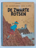 Kuifje - De Zwarte Rotsen - 1946 - 2e druk - Houtvrij papier, Gelezen, Eén stripboek, Ophalen of Verzenden, Hergé