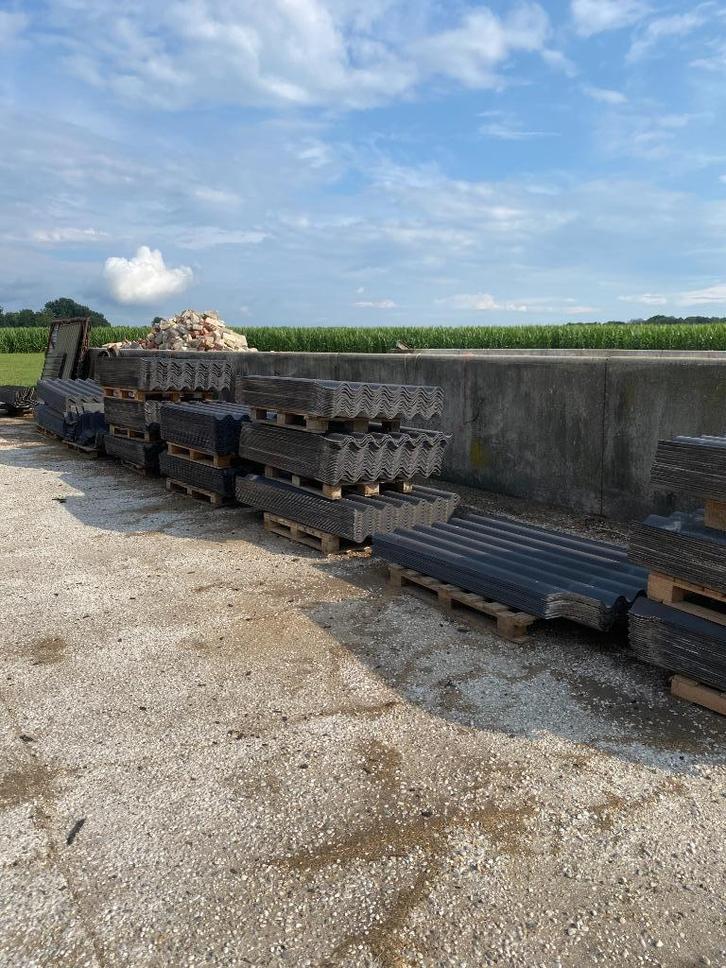 asbestvrij svk golfplaten, Doe-het-zelf en Bouw, Dakpannen en Dakbedekking, Zo goed als nieuw, Golfplaat, Overige materialen, Zwart