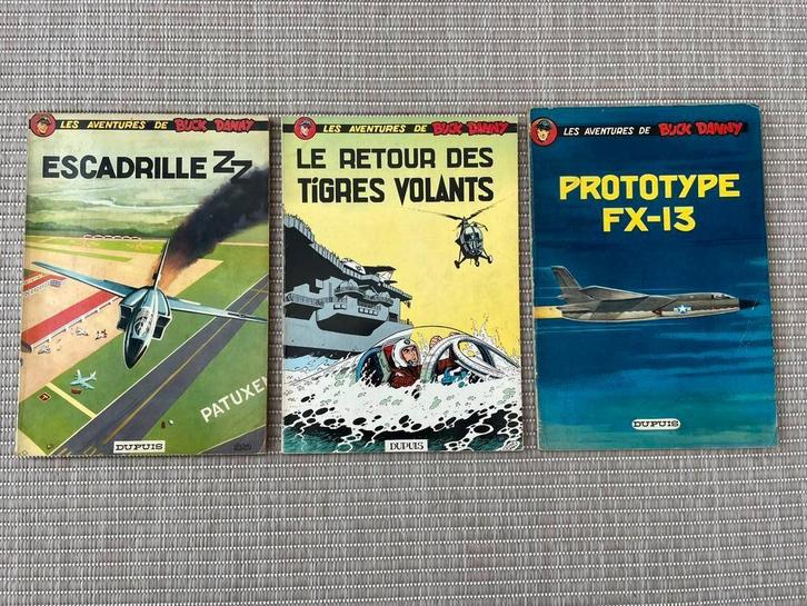 Aventures de Buck Danny (DUPUIS) ‘64-‘65 (3), Boeken, Stripverhalen, Gelezen, Meerdere stripboeken, Ophalen of Verzenden
