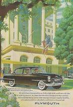 PLYMOUTH CRANBROOK 1953 Automobiel, Verzamelen, Posters, Zo goed als nieuw