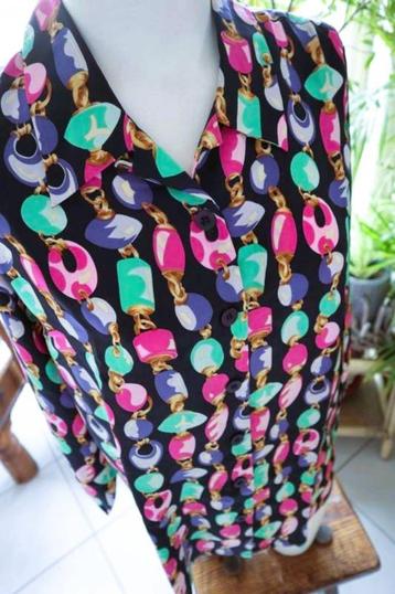 bijzonder vintage dressing kleurrijke blouse beschikbaar voor biedingen