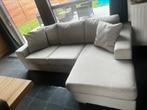 Beige 3pers zetel, Huis en Inrichting, Ophalen, Gebruikt, Stof