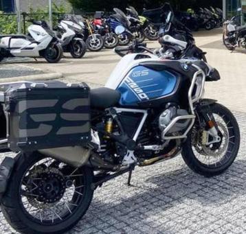 BMW GS logo xxl set Kofferstickers alu GSA of Vario (laatste beschikbaar voor biedingen