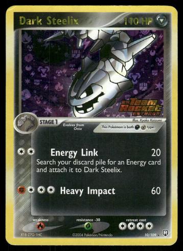 Dark Steelix 10/109 - Team Rocket Returns (Reverse Holo) beschikbaar voor biedingen