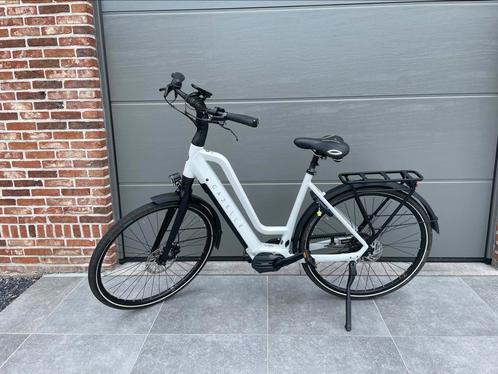 Gazelle Chamonix C5 HMS L53 Frozen white, Fietsen en Brommers, Elektrische fietsen, Zo goed als nieuw, Gazelle, 51 tot 55 cm, Ophalen