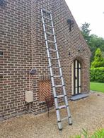 Telescopische ladder 3,8m, Doe-het-zelf en Bouw, Ophalen, Zo goed als nieuw, Ladder, Opvouwbaar of Inschuifbaar