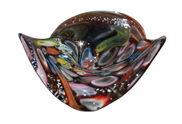 Murano sommerso glazen kom – ca. 1960–1975, Antiek en Kunst, Antiek | Glaswerk en Kristal, Ophalen of Verzenden