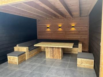 Steigerhout Tuinset met stoelen en bank Maatwerk beschikbaar voor biedingen