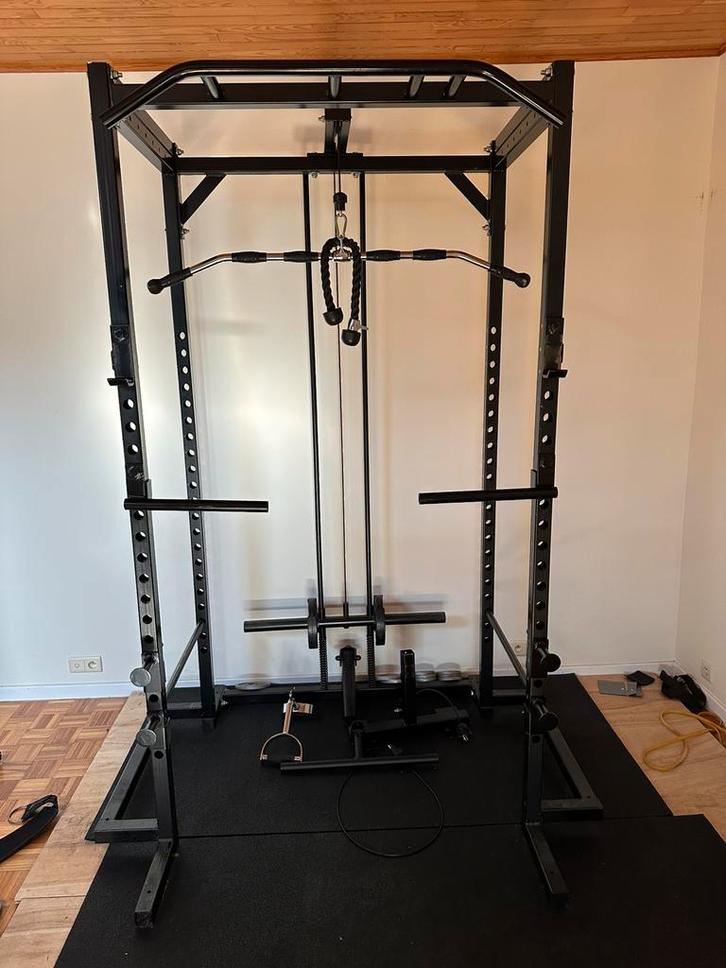 Homegym powercage power rack, Sport en Fitness, Fitnessmaterialen, Zo goed als nieuw, Ophalen
