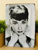 Plaque murale en métal Audrey Hepburn, Affiche, Œuvre d'art ou Peinture, Enlèvement ou Envoi, Neuf