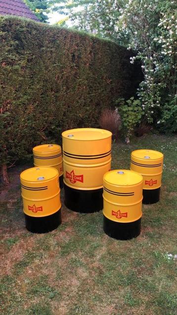 Bidons d'huile vides - 200 litres et 60 litres - toutes sort, Enlèvement, Comme neuf