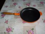 LE CREUSET, Huis en Inrichting, Ophalen, Gietijzer, Zo goed als nieuw, Keramische plaat