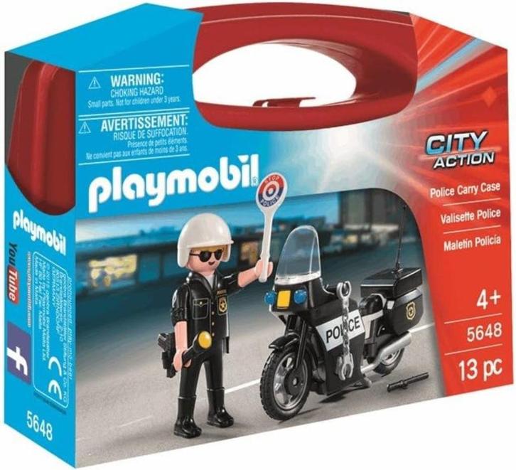 Playmobil politie agent met moto SNELLE GRATIS LEVERING, Kinderen en Baby's, Speelgoed | Playmobil, Nieuw, Complete set, Verzenden