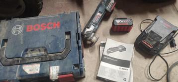Multititool BOSCH Pro + batterijen 5ah 18v+ lader +opbergbak beschikbaar voor biedingen