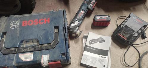 Multititool BOSCH Pro + batterijen 5ah 18v+ lader +opbergbak, Doe-het-zelf en Bouw, Gereedschap | Machine-onderdelen en Toebehoren