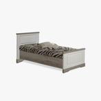 Bed met nachtkastje, Ophalen, 90 cm, Eenpersoons, Bruin