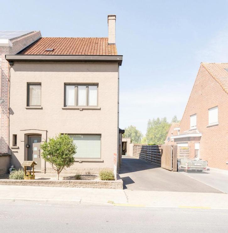 Halfopen bebouwing met loods te koop, Immo, Huizen en Appartementen te koop, Provincie West-Vlaanderen, 1000 tot 1500 m², Woning met bedrijfsruimte
