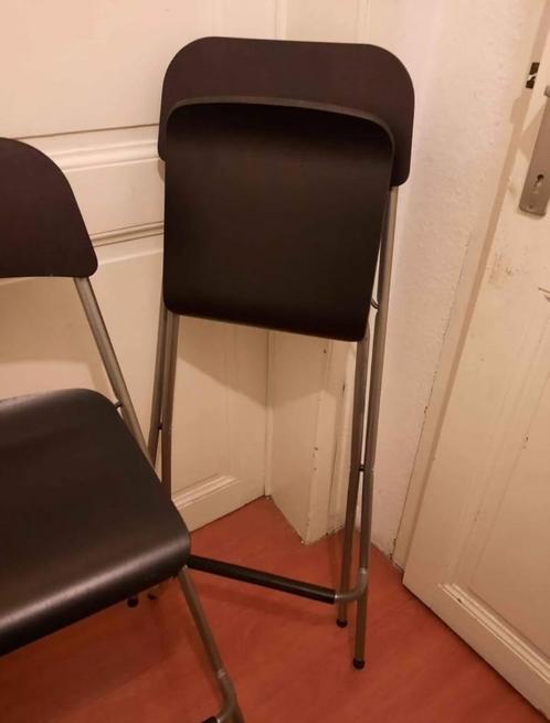 Barstoel, Huis en Inrichting, Barkrukken, Zo goed als nieuw, 60 tot 90 cm, Hout, Metaal, 2 krukken, Met voetsteun, Ophalen