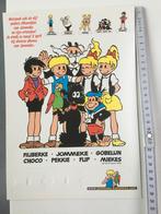 Kartonnen A4 bord Jommeke, Verzamelen, Ophalen of Verzenden, Overige figuren, Nieuw, Plaatje, Poster of Sticker