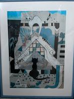 Mooie art print met katten thema (73,5x93,5cm), Ophalen