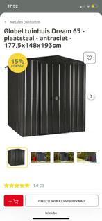 Nieuw metalen tuinhuis, Tuin en Terras, Tuinhuizen, Tuinhuis, Nieuw, Minder dan 200 cm, Zonder ramen