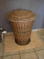 rotan mand met deksel, Ophalen, Gebruikt, Mand, Rond