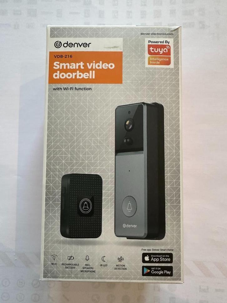 Slimme video deurbel, Huis en Inrichting, Deurbellen, Nieuw, Draadloos, Bewegingsdetectiesensor, Compatibel met smartphone, Ingebouwde camera