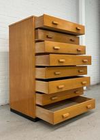 Vintage Schoolkast Papierkast Ladekast, Huis en Inrichting, Verzenden