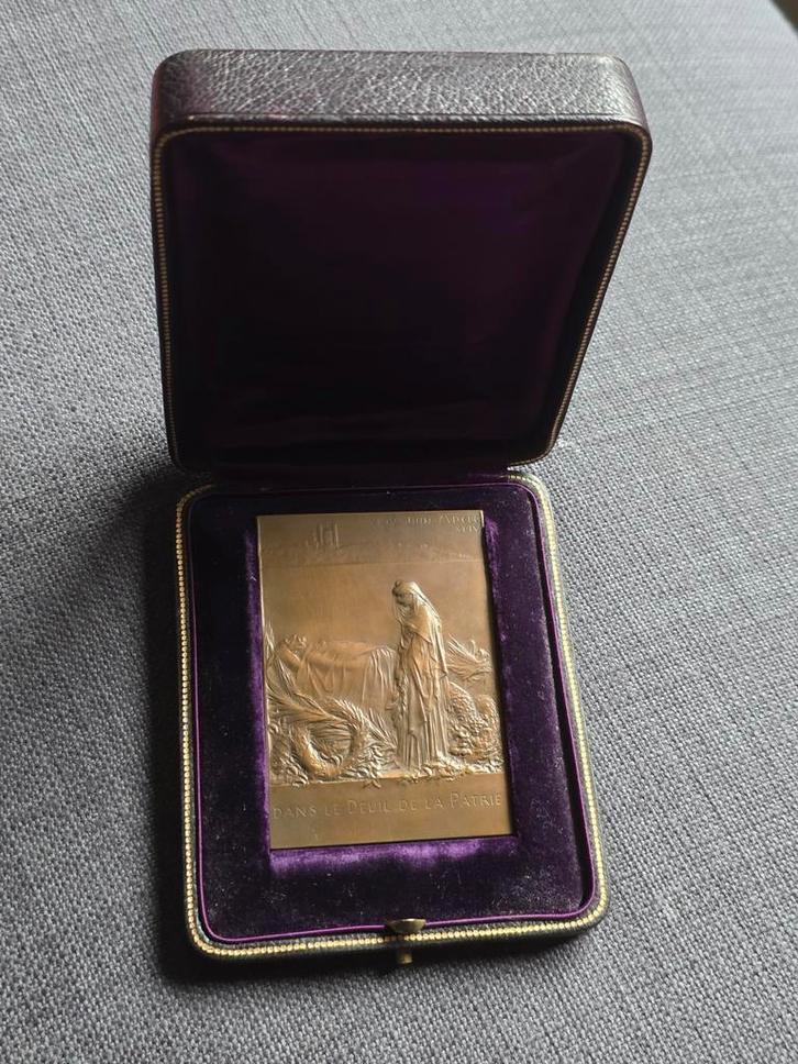 medaille begrafenis president Carnot Frankrijk 1894, Postzegels en Munten, Penningen en Medailles, Ophalen of Verzenden