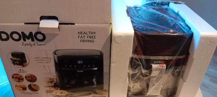 Airfryer neuf, Domo 4 L - 1350 W, Electroménager, Friteuses à air, Neuf, Friteuse à air, 1500 grammes ou plus, Enlèvement