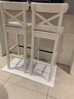 2 chaises hautes en parfait état, Ophalen, Twee, Wit, Zo goed als nieuw