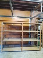 Houten stellingen, Bruynzeel, 2.40m, Huis en Inrichting, Woonaccessoires | Etagères, Ophalen, Gebruikt