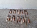 Lot 10 kleine lijmklemmen 50x150, 10 stuks, Doe-het-zelf en Bouw, Gereedschap | Handgereedschap, Ophalen, Gebruikt