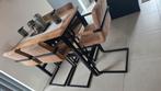Te koop compleet bartafel met bijpassende stoelen, Huis en Inrichting, 5 krukken of meer, Met voetsteun, Ophalen of Verzenden