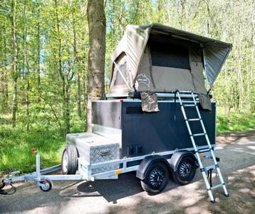 Kampeer trailer daktent remorque aanhangwagen trailer  beschikbaar voor biedingen