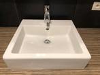 Lavabo Duravit opbouw wit keramiek 50x47x13cm, Ophalen, Gebruikt, Wit