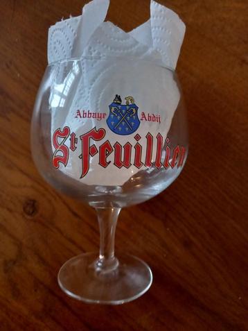 Lot de 6 verres pour "Saint-Feuillien" neufs.