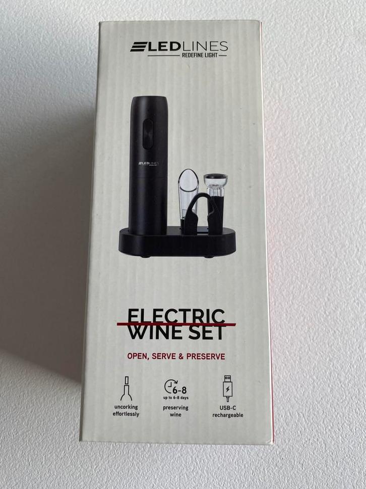 Elektrische wijnset, Huis en Inrichting, Keuken | Servies, Nieuw, Overige typen, Ophalen